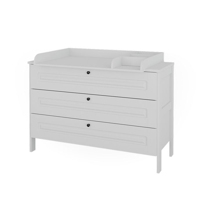 Table à langer Ajaton 133x98.4cm avec 3 tiroirs Blanc Vitalispa 50167 Table à langer Ajaton 133x98.4cm avec 3 tiroirs Blanc Vitalispa 50167