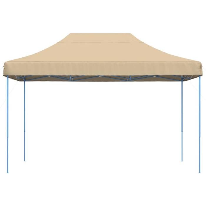 Black Month Tente de réception/Tonnelle - BURKE - pliable desgin - escamotable - beige 410x279x315 cm LV106