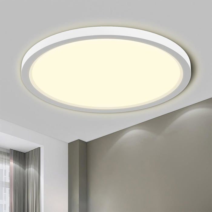 Plafonnier LED 18W 4000K 1980LM Étanche IP44 - Pour Salle de Bain - Lumière Blanche Neutre