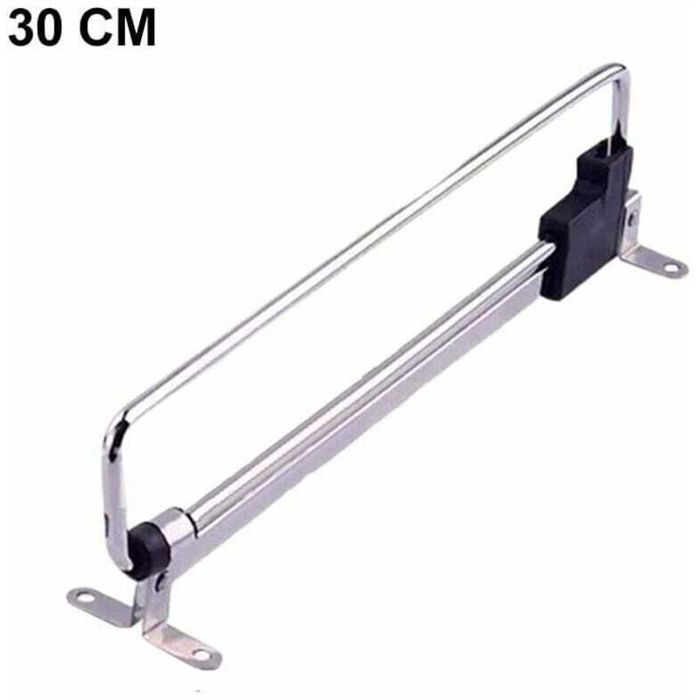 Tringle télescopique pour placard - Nosheir - Rétractable - Extensible jusquà 30 cm - Matériau en fer haute qualité