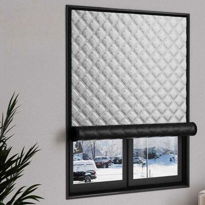 Rideaux disolation thermique dhiver coupe-vent isolation thermique et phonique 100×120cm