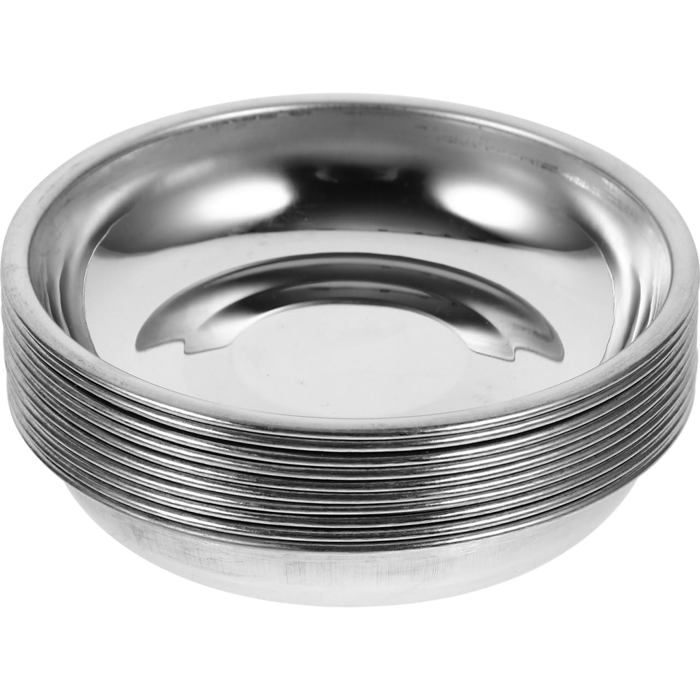 Plaques inox assiettes - 10 pièces petit dessert - bol trempette fromage - Convient pour cuisine Lumiryn