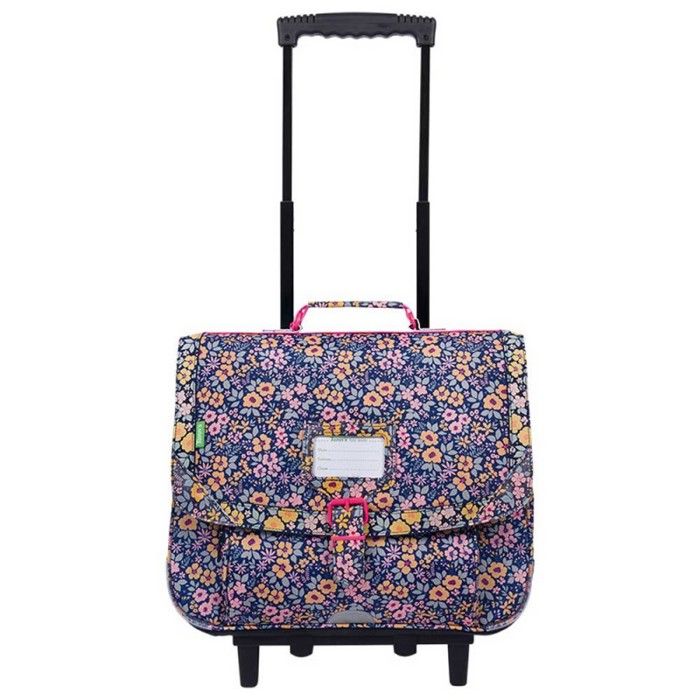 Cartable trolley - TANNS - Elena - 38 cm - Bleu - Matière principale recyclée (bouteilles)