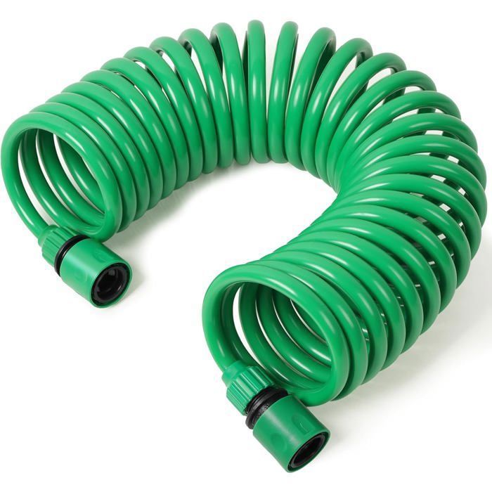 Tuyau darrosage - Tuyau darrosage flexible - Tuyau darrosageExtensible - Ensemble de tuyaux en spirale - Convient pour Femeo