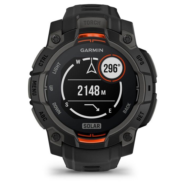 Montre - GARMIN - Instinct 3 Solar - 45 mm - Noire - Bracelet noir