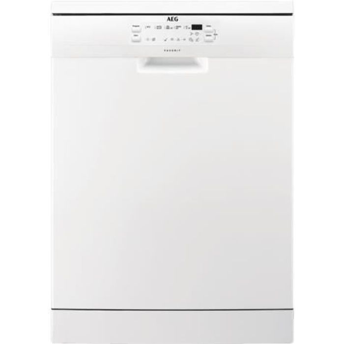 Lave-vaisselle pose libre AEG Favorit FFB53610ZW - Blanc - 60 cm - 13 couverts - Départ différé
