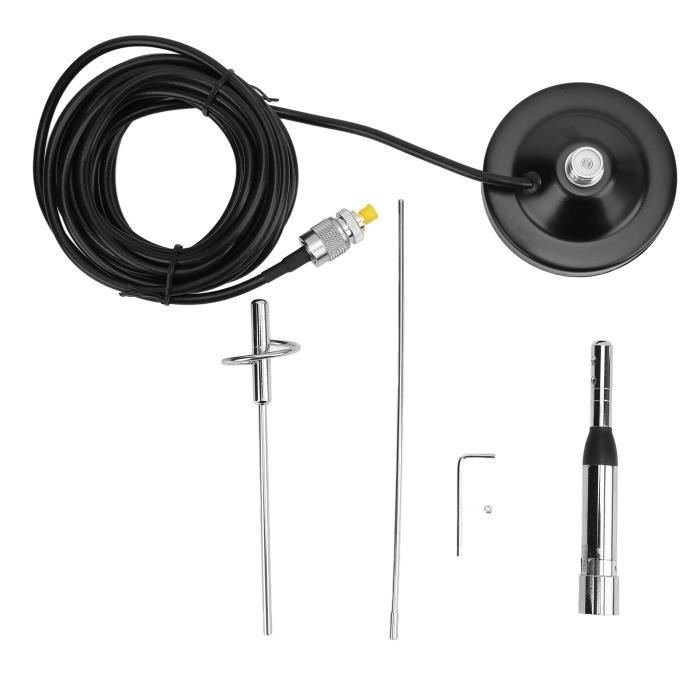 Akozon VHF UHF Antenna, Plug and Play Antenna Base Kit with