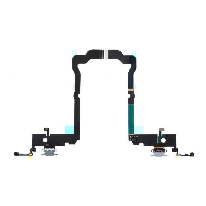 Nappe avec dock connecteur de charge - Apple - iPhone XS Max - Gris - Micro interne - Référence 821-01415