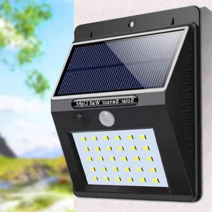 Lampe solaire - 20 LED - Étanche IP65 - Détecteur de Mouvement - 4W
