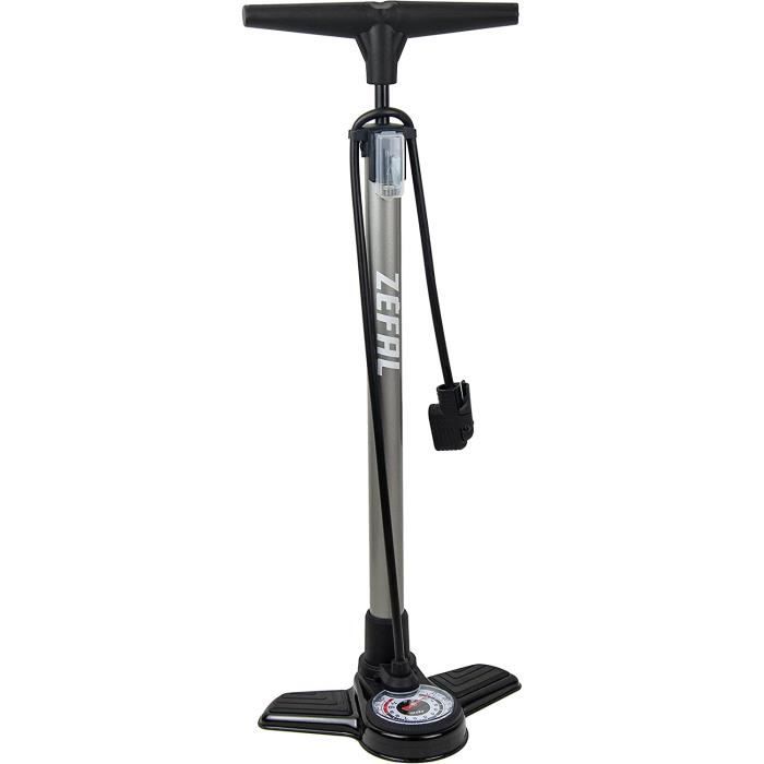 Pompe à Vélo Zefal Smart - Pompe à Pied Compacte Avec Adaptateurs Schrader Et Presta