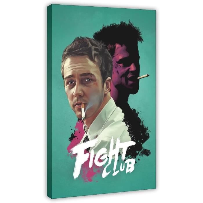 Poster Rétro Fight Club Movie 3 Sur Toile - Décoration Murale Pour