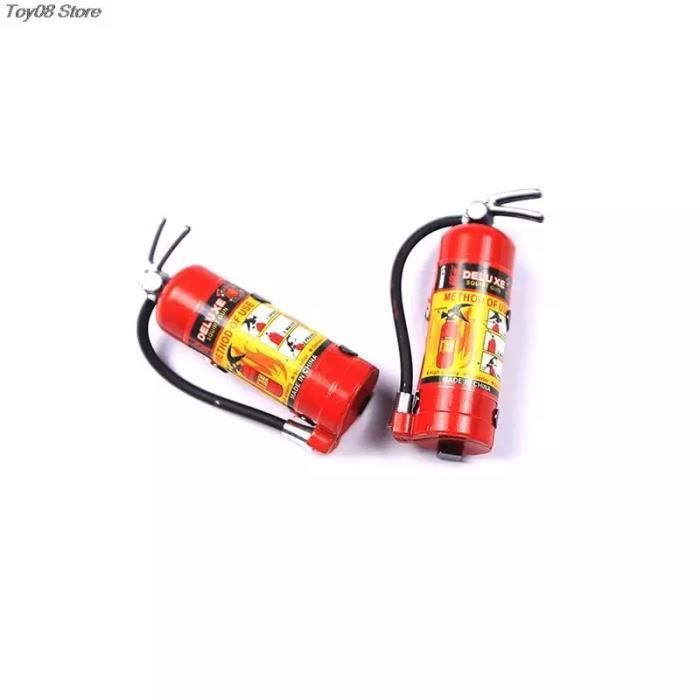 Extincteur Miniature En Métal Pour Voiture RC AXIAL SCX10 - Accessoire Décoratif Réaliste - Vert, Avec Support