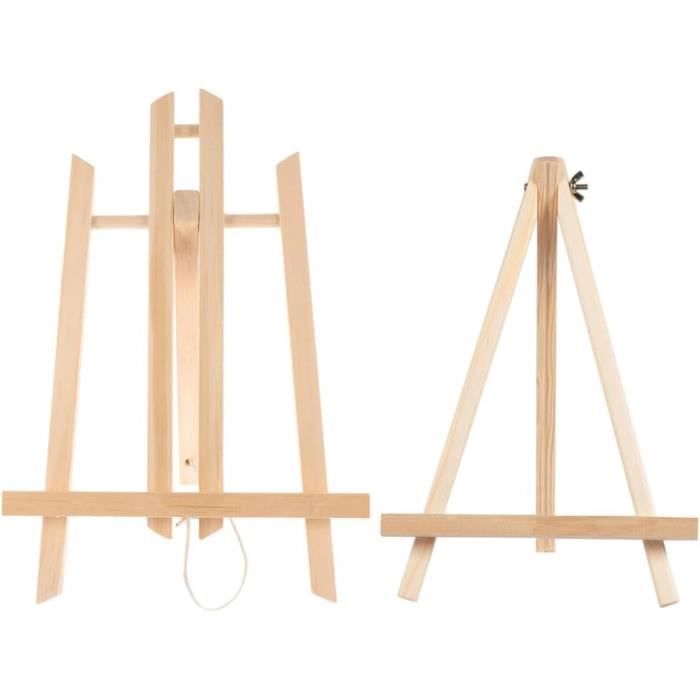 Chevalet De Bureau En Bois Pliable - Support Réglable Pour Toile, Aquarelle, Peinture à L'huile