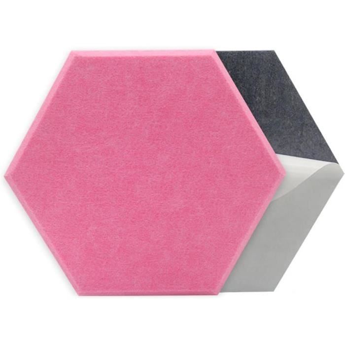 Lot De 10 Tableaux En Liège Hexagonaux Autocollants - 30x26 Cm, 6mm D'épaisseur, Avec 200 Punaises