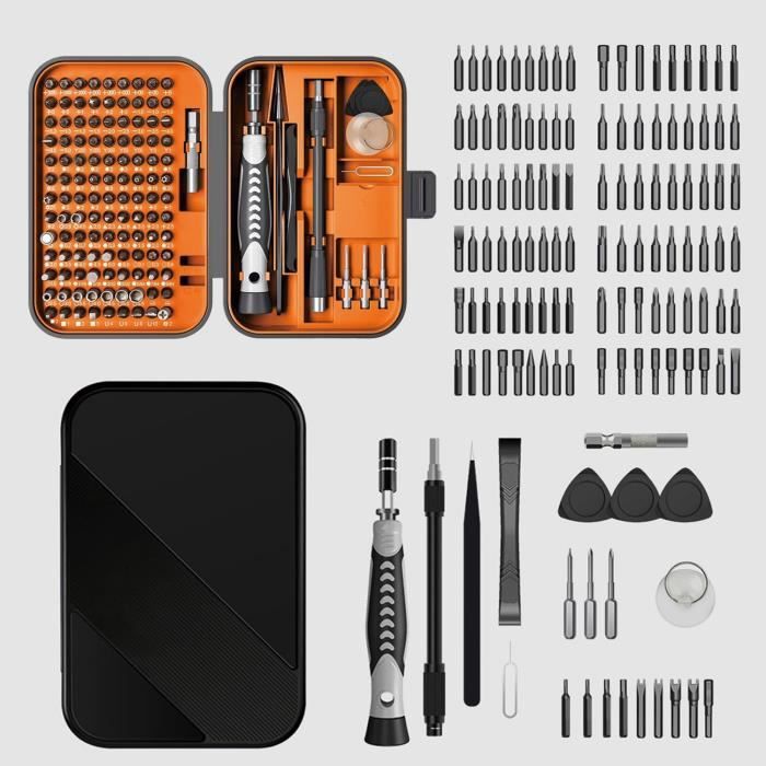 Kit de tournevis de précision 24 en 1, mini tournevis magnétique, ensemble d'outils de réparation | Leroy Merlin
