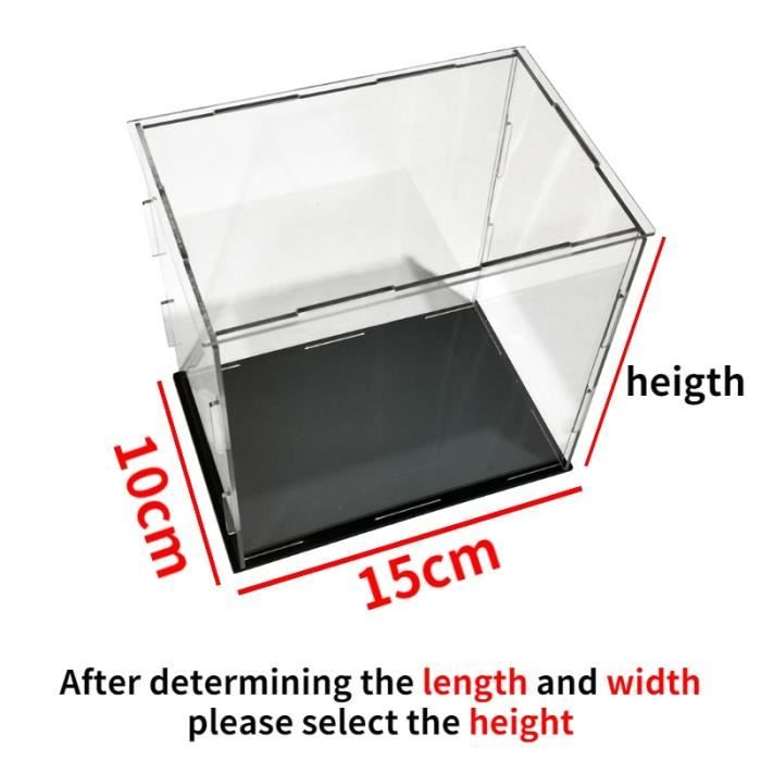 Boîte transparente en acrylique pour figurines d'action,modèle  beurre,présentoir pour objets de collection- 15x10cm-height 25cm -  Cdiscount Jeux - Jouets