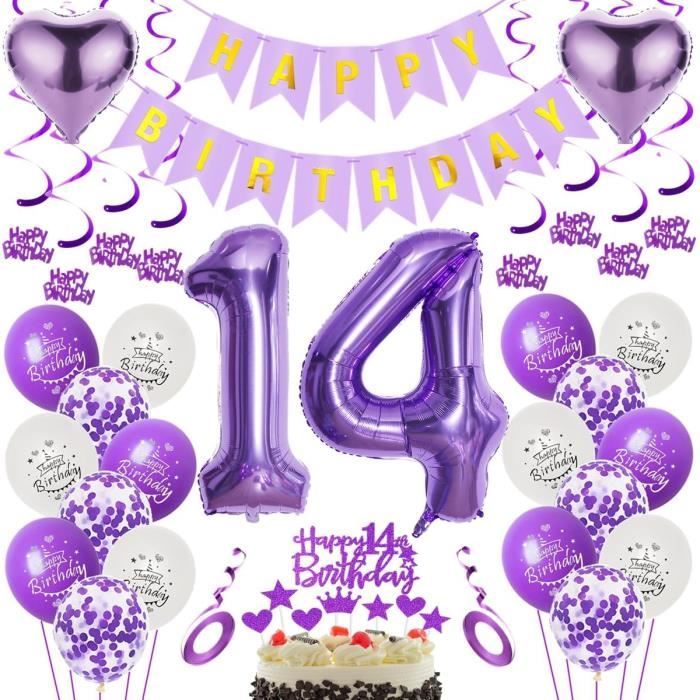 21St Bannière Joyeux Anniversaire Happy Birthday Bannière Rose Banderole Joyeux Anniversaire