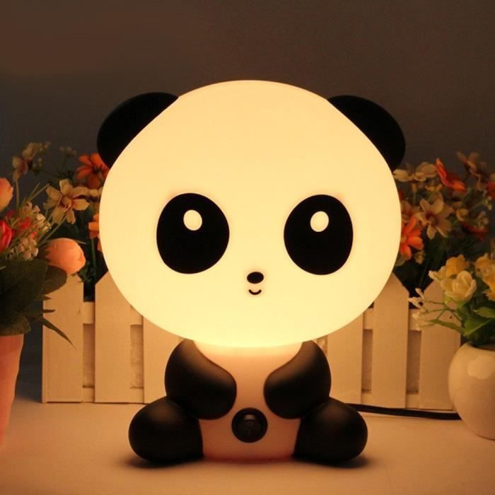 icase4u Lampe de table et chevet Panda pour enfants Kungfu Panda 