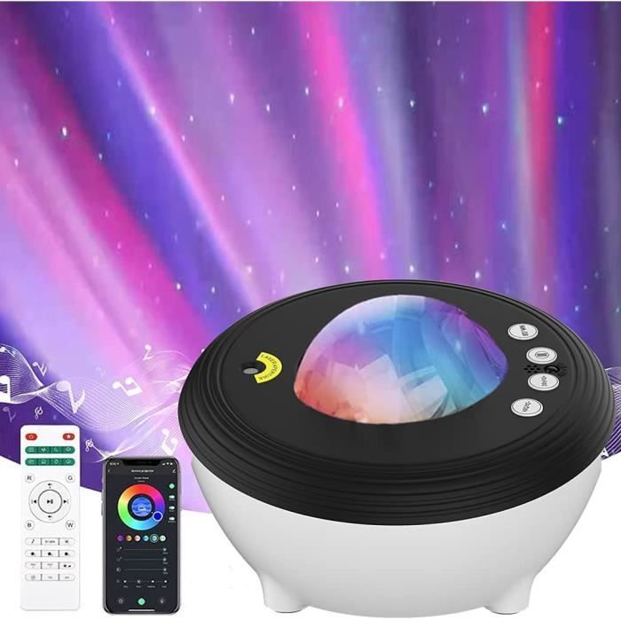 CAIYUE Projecteur Ciel Etoile, Ocean Wave Galaxy Light Avec Télécommande, Nébuleuse Pour Chambre