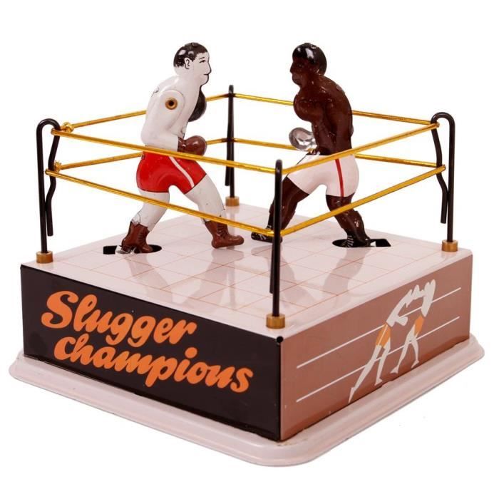 Jouet Mecanique Boxe Sur Le Ring Jouet Tole A Remonter Avec Sa Cle Jouet Retro Cdiscount Jeux Jouets