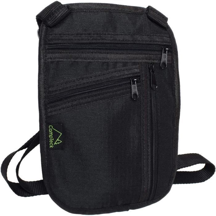 Pochette Tour De Cou Voyage - U6864 Portedocuments (20 X 15Cm) Rfid Organizateur Cartes