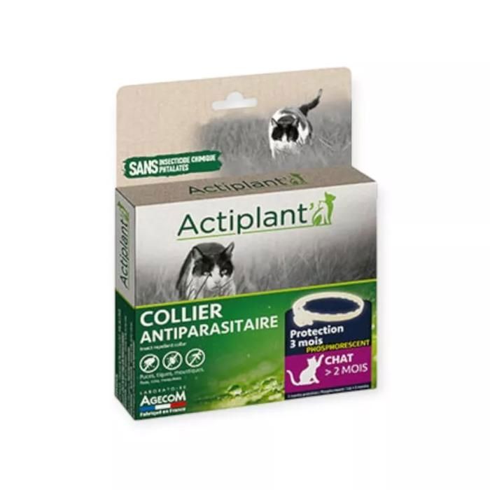 E Collier Collier Antiparasitaire Pour Chat Phosphorescent Cdiscount