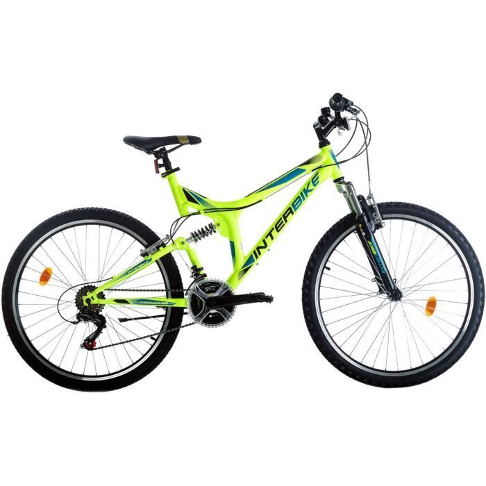 VTT - Interbike - Parallax 26 - Cadre en acier - 18 vitesses - Freins V-brakes