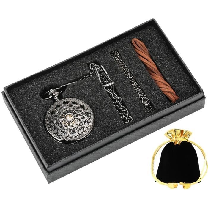 Dés DND Mini 7 Pièces – Boîtier Montre De Poche Pieuvre En Bronze Steampunk – Coffret Cadeau – Accessoire Jeu De Rôle