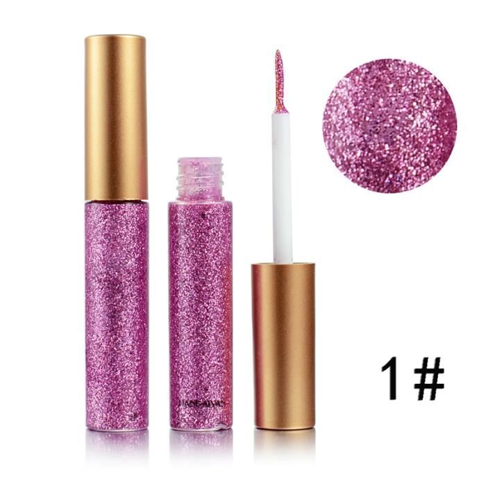 Crayon Eyeliner Turquoise Métallique Pailleté - Maquillage Waterproof Et Brillant - Marque Makki