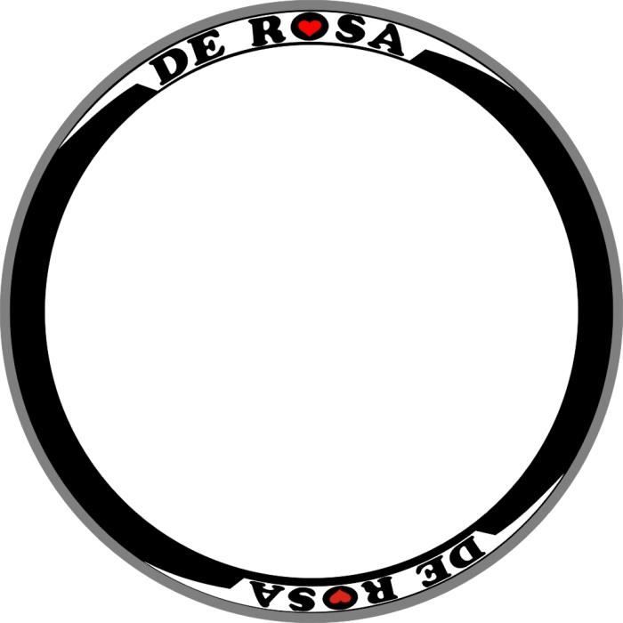Jantes 38 mm style noir Vélo vélo roue autocollant jantes décalcomanies