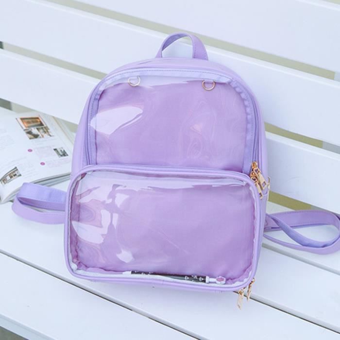 Sac Bandoulière Transparent Style Japonais Itabag - 32x26x2 Cm - Pour école, Rendez-vous, Cosplay - Nylon