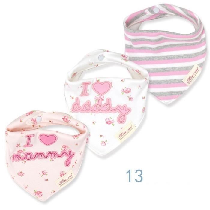 4 Pièces Bavoirs Bébé Tissu Triangulaire Bébé Foulard En Coton Bébé