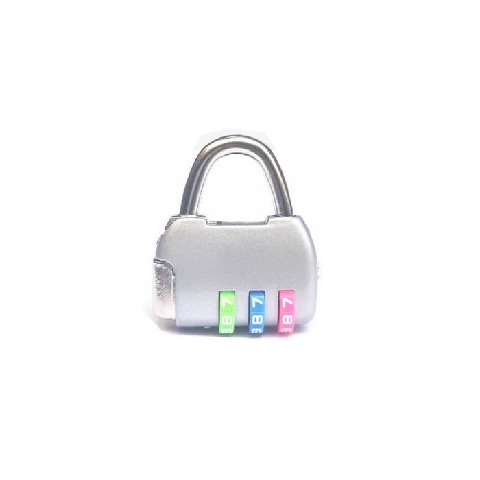 Cadenas Mini à 3 Chiffres Pour Valise – Serrure à Câble De Voyage