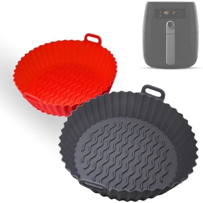 Lot De 2 Moules En Silicone Pour Friteuse à Air Ninja Double Stack XL Sl400eu Accessoires Pour Friteuse A Air Moules Pour Plaques De Cuisson De Cuisine 86422471