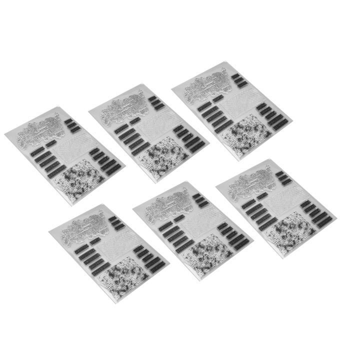 Tampons Transparents En Forme De Plume - Lot Pour Scrapbooking, Cartes, DIY