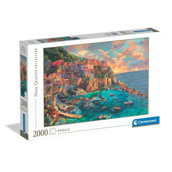 Puzzle 2000 pièces : Manarola Clementoni Puzzles - vue 2
