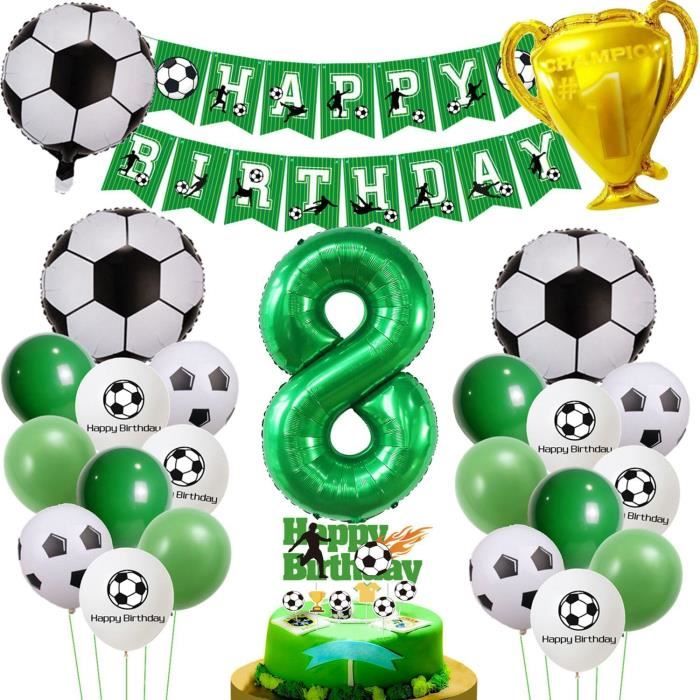 JOYBOY Football Pinata Anniversaire Garcon,140pcs Football Annivers Garcon140pcs Football Anniversaire Cadeau Avec Ballon Football Porte Cles Medailles Brac Amz