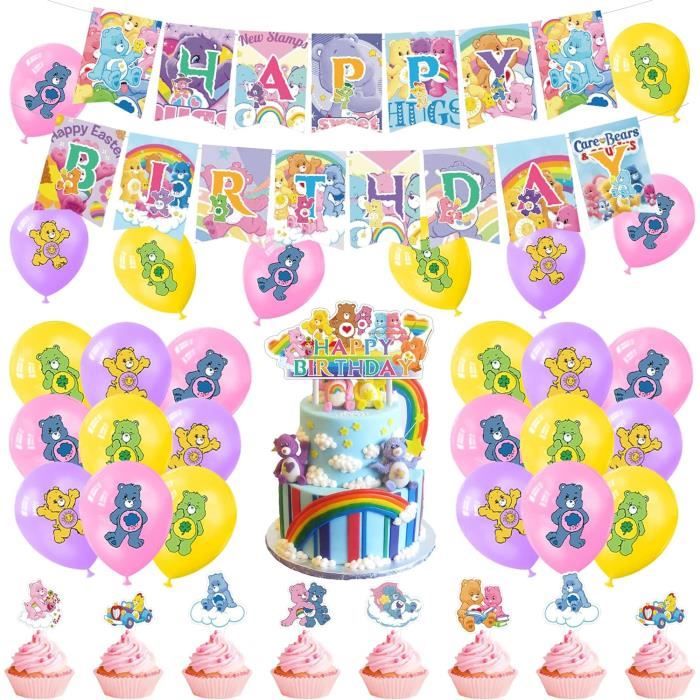 Décorations De Gâteau Anniversaire En Papier - Lot De 24 Petites + 1 Grande, Couleurs Vives Et Résistantes