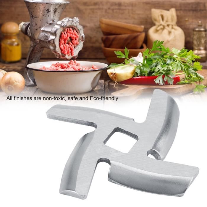 Lame De Remplacement Pour Hachoir à Viande N°5 - Acier Inoxydable - Trou Hexagonal - Pour Hamburgers, Saucisses, Boulettes