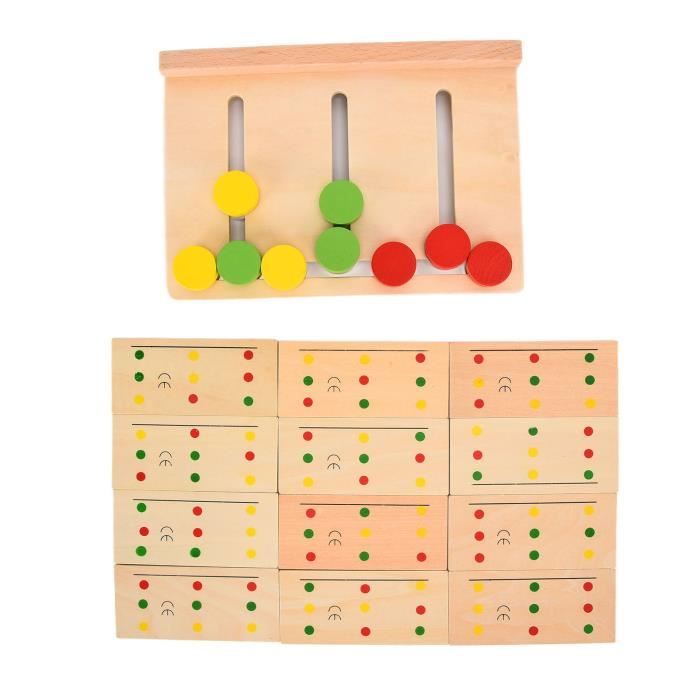 Ashata jeu de puzzle de correspondance des couleurs Puzzle de Rondelle