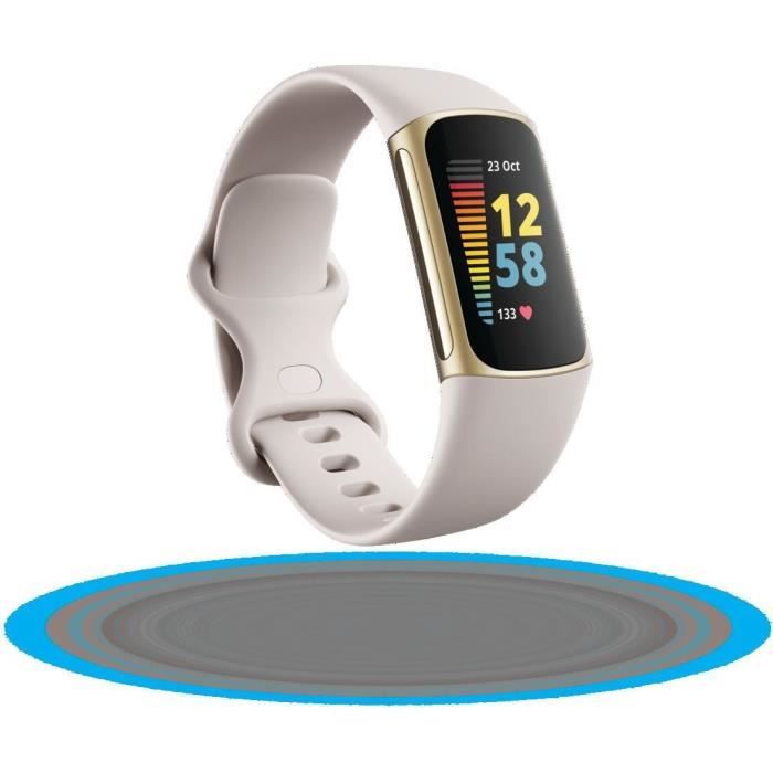 FITBIT Charge 5 - Bracelet d'activité - 6 mois d'abonnement à Premium -  Blanc - Cdiscount Sport