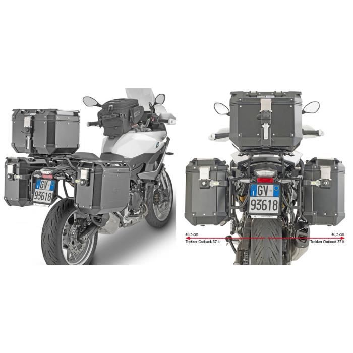 Support valises latérales moto Spécifique Givi Pl One Monokeycam-Side Bmw F 900 Xr (20) - noir
