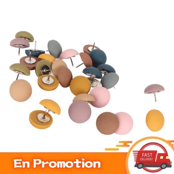 Supertool Lot De 800 Punaise Tête Ronde 0,3 Cm Acier Inoxydable - 4 Couleurs Pour Cartes, Tableaux Et Bricolage
