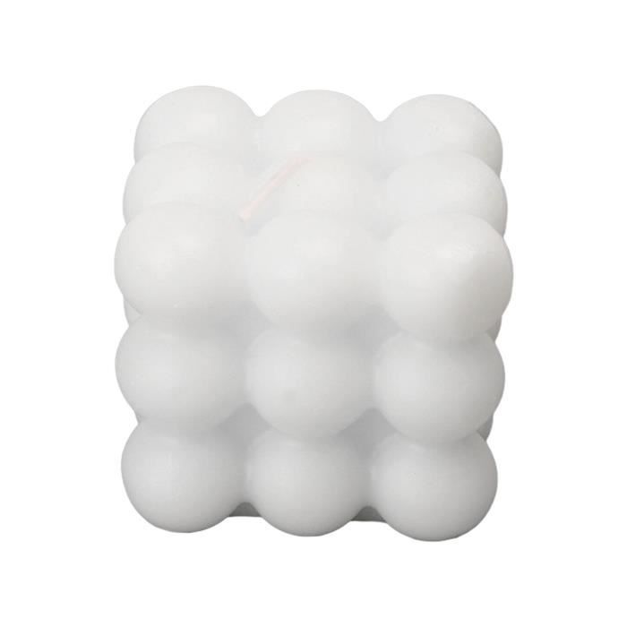 Shinekoo Lot de 2 bougies en cire de soja écologique en forme de main - Parfum fantaisie - Blanc - 55 g - 9 cm - Pour intérieur et anniversaire