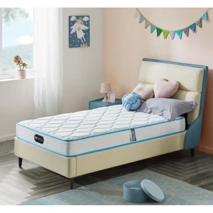 Matelas à ressorts et mémoire de forme - 90x190 cm - epaisseur 17 cm - Equilibré