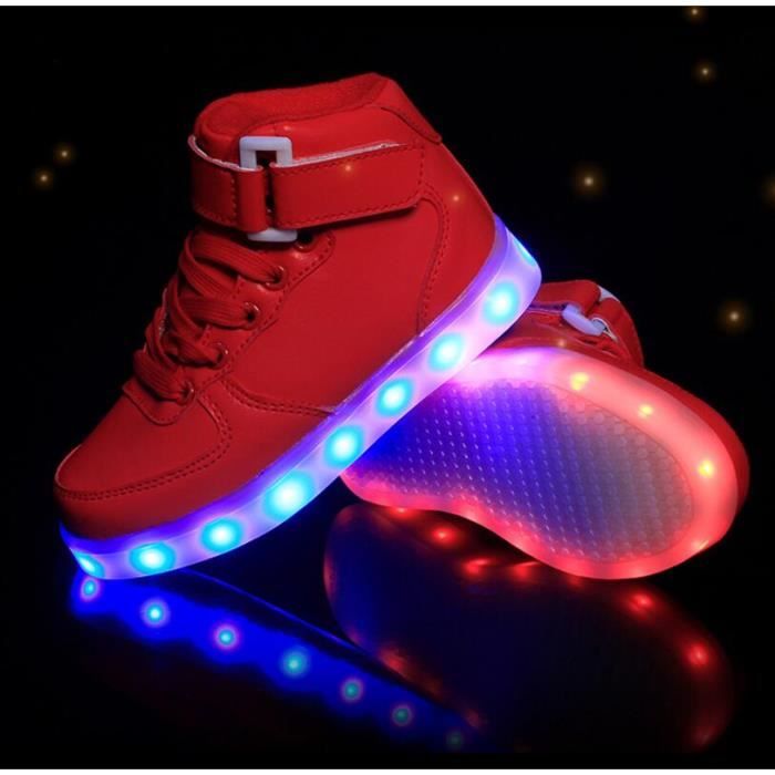 chaussure a led fille