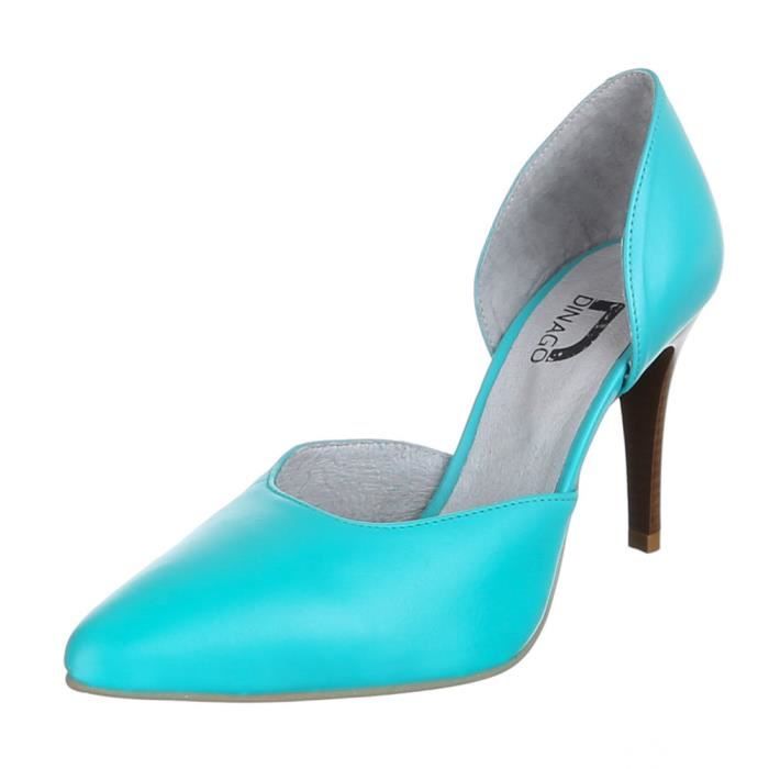 talon bleu turquoise