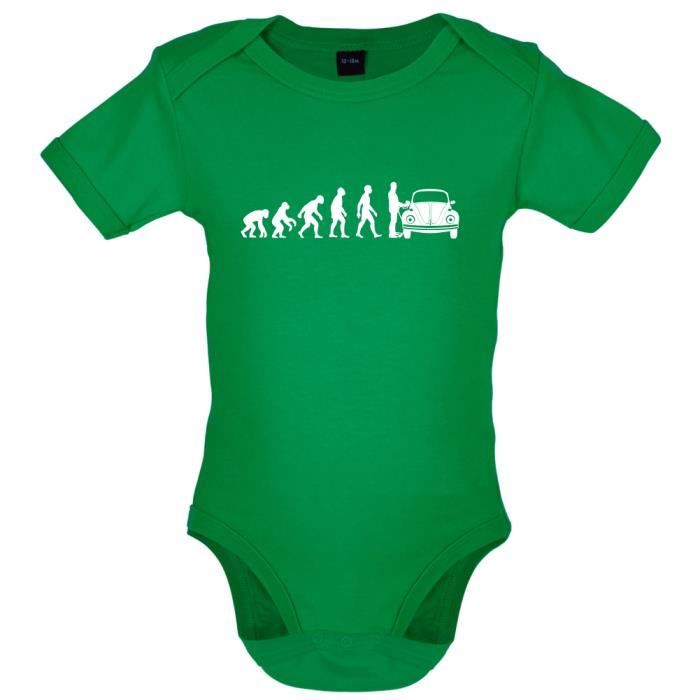 Dressdown Volution De L Homme Coccinelle Volkswagen Marrant Bebe Body Vert Cdiscount Pret A Porter