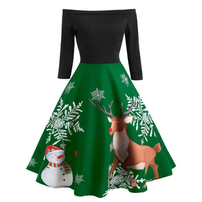 Robe noel verte clearance