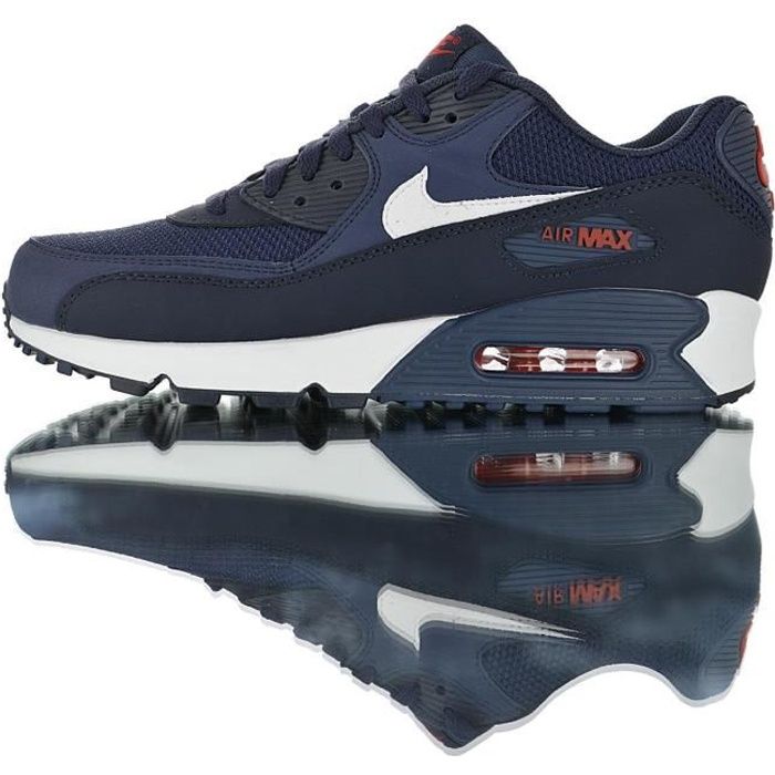 Baskets NIKEs AIRs Max 90 Essential Homme Bleu Run Baskets NIKEs AIRs Max 90 Essential Homme Bleu Run